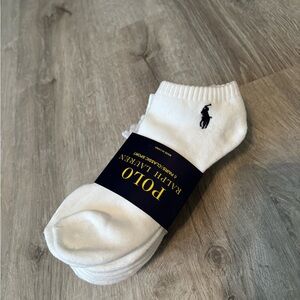 Polo by Ralph Lauren White Ankle Socks
